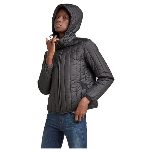 G-star Jacka Meefic Vertical Quilted Svart S Kvinna