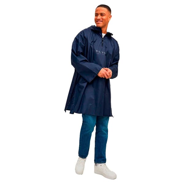 Jack & Jones Regnrock Solar Poncho Blå L Man