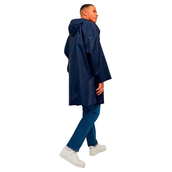 Jack & Jones Regnrock Solar Poncho Blå L Man