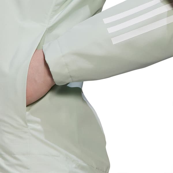 Adidas Stripes Rain.rdy-takki Basic 3 Vihreä S Nainen