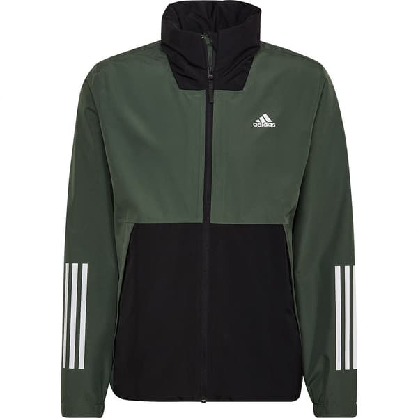 Adidas Stripes Rain.rdy-takki Basic 3 Vihreä S Mies