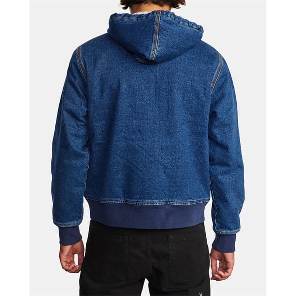 Rvca Jeansjacka Chainmail Blå S Man