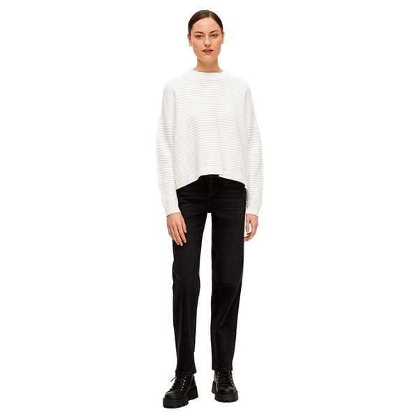 Selected O Neck Sweater Laurina Hvid S Kvinde