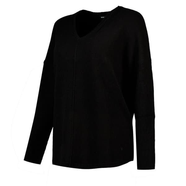 Salsa Jeans V-aukkoinen Pusero 21007099 Musta L Nainen