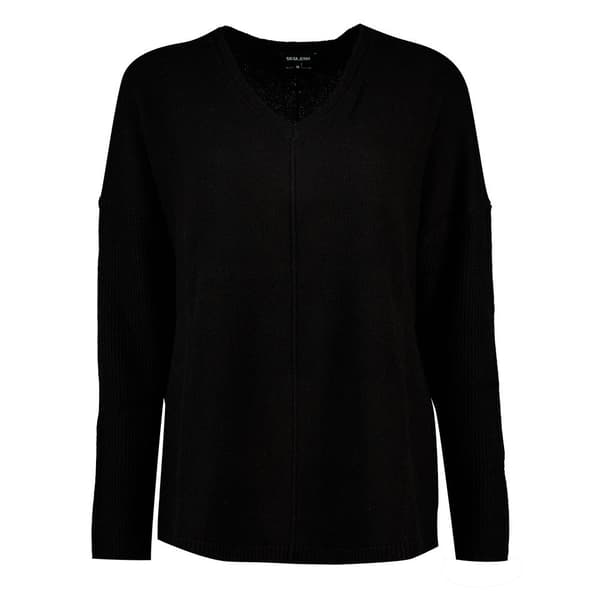 Salsa Jeans V-aukkoinen Pusero 21007099 Musta L Nainen