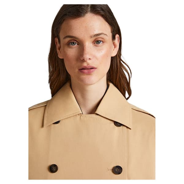 Pepe Jeans Trenchcoat Marla Beige XS Kvinna