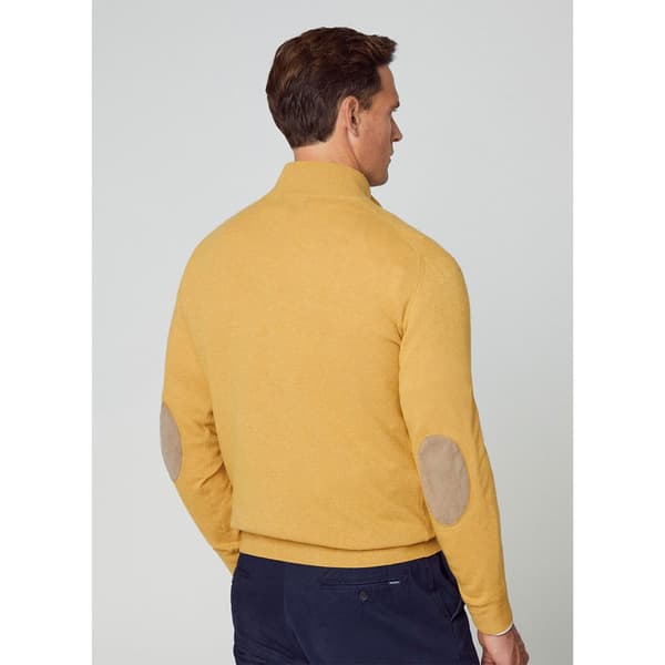 Hackett Tröja Med Halv Dragkedja Merino Gul S Man