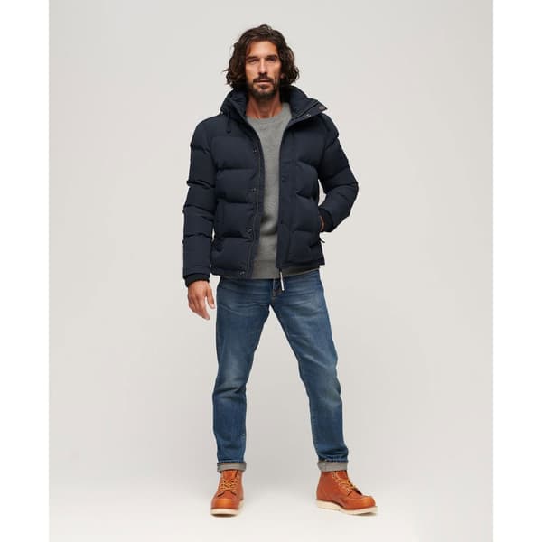 Superdry Pufferjacka Everest Short Blå XL Man