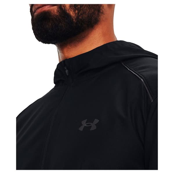 Under Armour Regnjakke Storm Run Sort L Mand