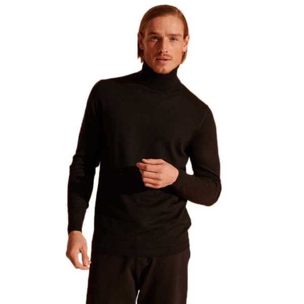 Superdry Tröja Merino Rollneck Svart XL Man