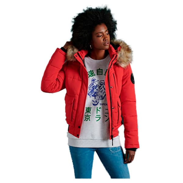 Superdry Bomberjacka Everest Röd S Kvinna