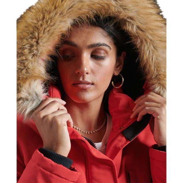 Superdry Jacka Everest Röd XS Kvinna