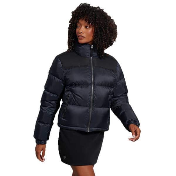 Superdry Jacka Sportstyle Code Down Puffer Blå L Kvinna