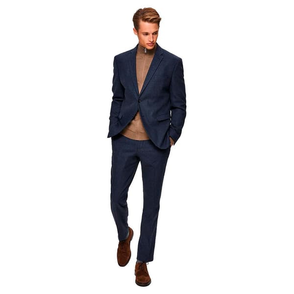 Selected Cardigan Med Fuld Lynlås Berg Brun M Mand