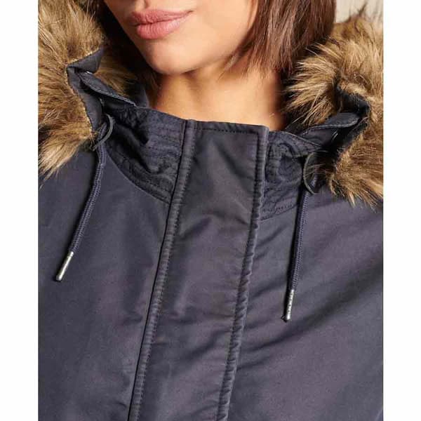 Superdry Jacka Military Fishtail Blå M Kvinna