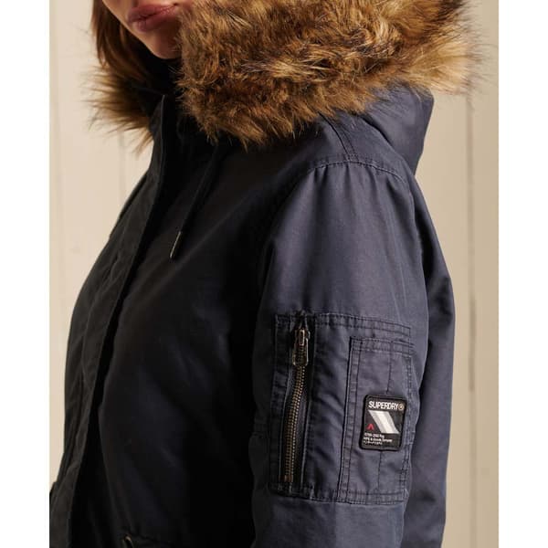 Superdry Jacka Military Fishtail Blå M Kvinna