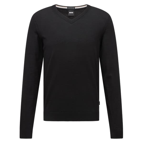 Boss V-hals Sweater Melba-p Sort L Mand