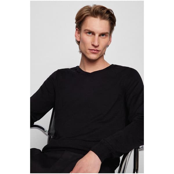 Boss V-hals Sweater Melba-p Sort L Mand