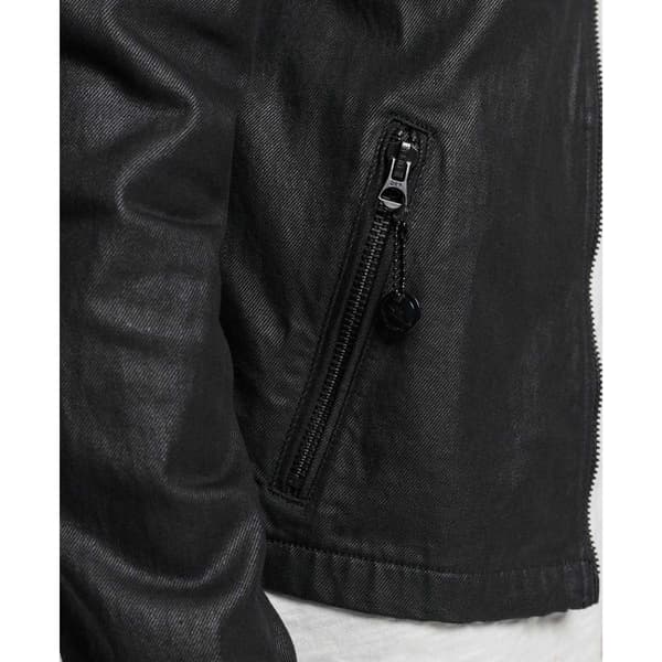 Superdry Jacka Vintage Coated Denim Racer Svart M Man