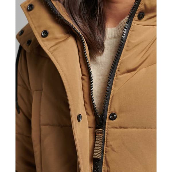 Superdry Jakke Vintage Everest Longline Brun M Kvinde