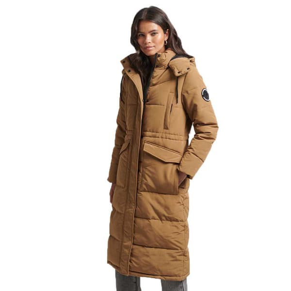 Superdry Jakke Vintage Everest Longline Brun M Kvinde