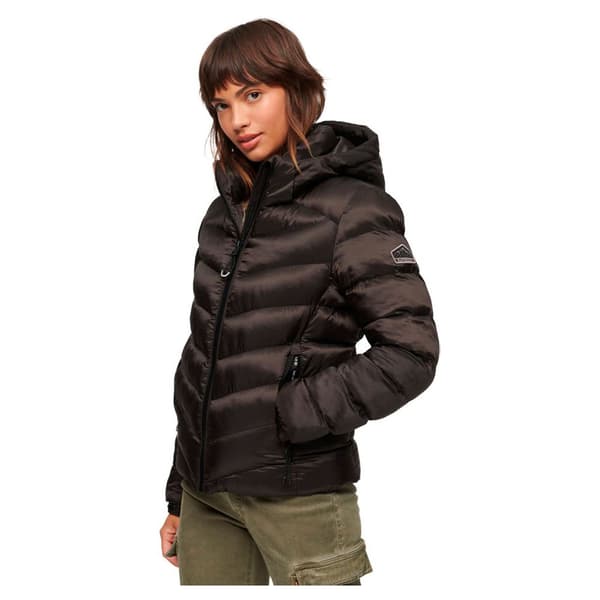 Superdry Vadderad Jacka Fuji Brun XS Kvinna