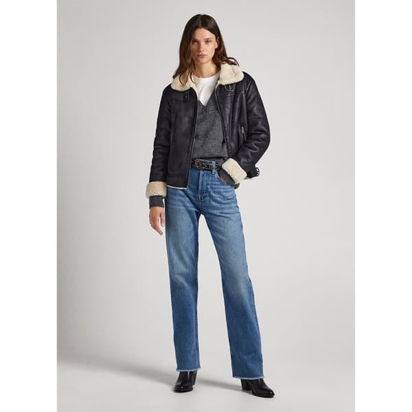 Pepe Jeans Ruth Læderjakke Brun S Kvinde
