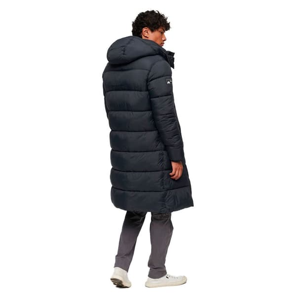 Superdry Pufferjacka Rips Longline Grå L Man