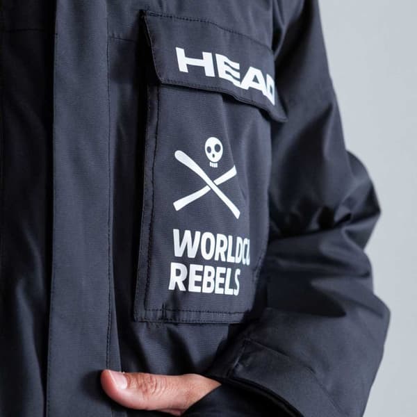 Head Jakke Race Team Sort M-L Mand
