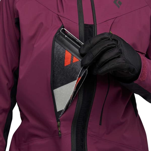 Black Diamond Jakke Dawn Patrol Hybrid Rød M Kvinde