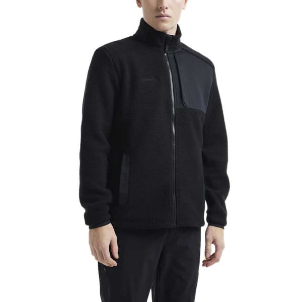 Craft Full Dragkedja Fleece Adv Explore Pile Svart S Man