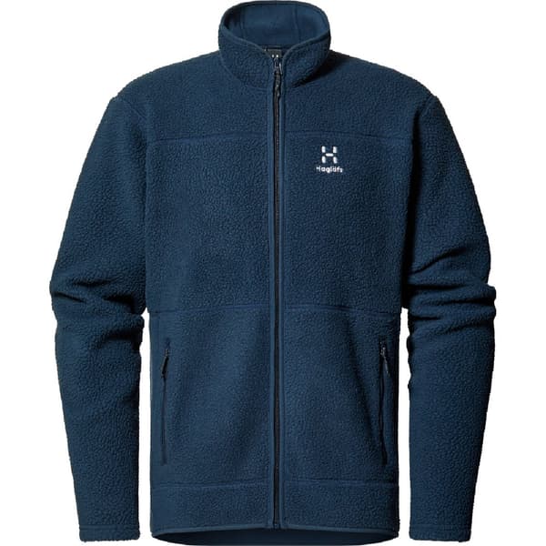 Haglofs Fleece Med Fuld Lynlås Mossa Pile Blå S Mand