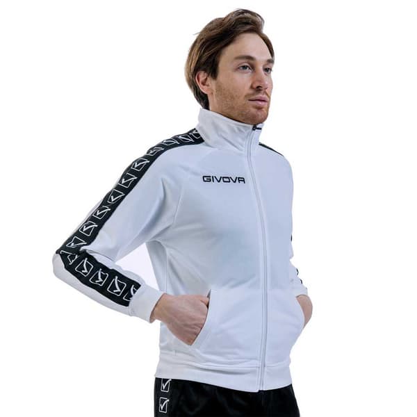 Givova Jakke Tricot Band Hvid 2XL Mand