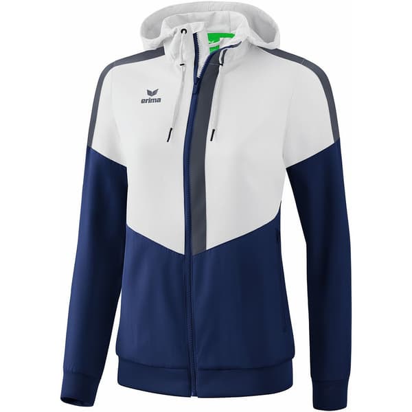 Erima Hættejakke Tracktop Squad Hvid 34 Kvinde