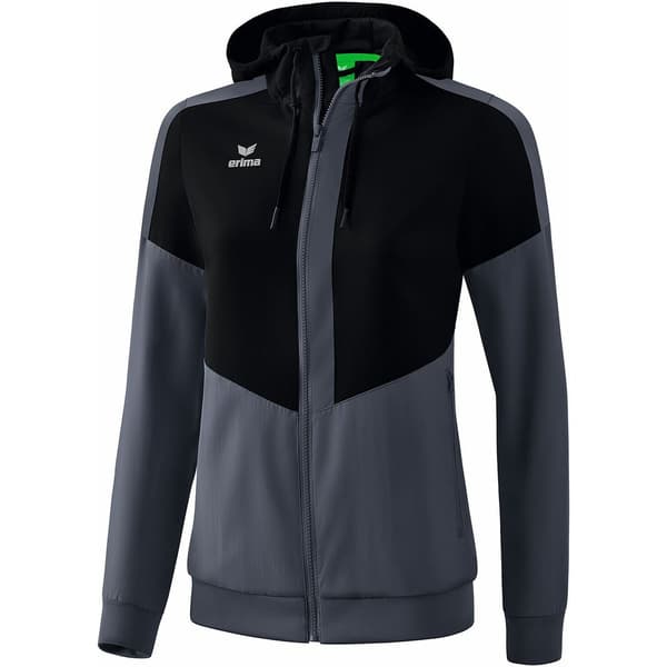 Erima Hættejakke Tracktop Squad Sort 40 Kvinde