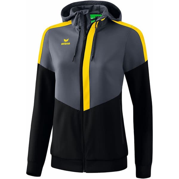 Erima Hættejakke Tracktop Squad Grå 38 Kvinde