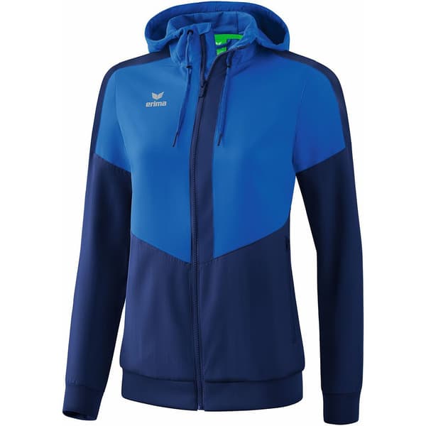 Erima Hættejakke Tracktop Squad Blå 38 Kvinde