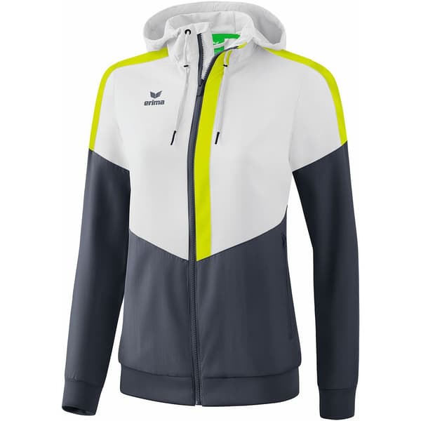 Erima Hættejakke Tracktop Squad Hvid 42 Kvinde