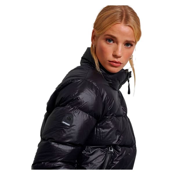 Superdry Jacka Luxe Alpine Down Padded Svart XL Kvinna