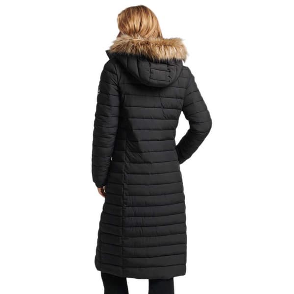 Superdry Takki Super Long Line Fuji Musta XS Nainen