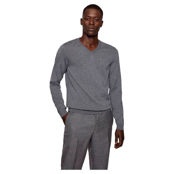 Boss V-hals Sweater Melba-p Grå M Mand
