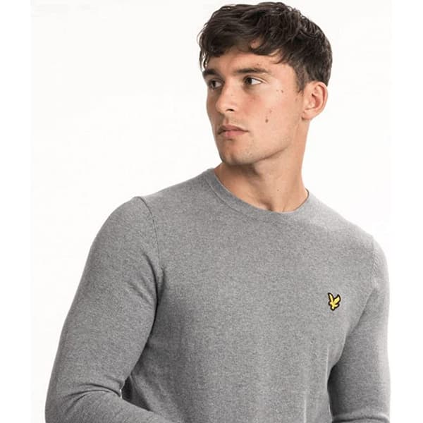 Lyle & Scott Sweater Kn400vc Grå L Mand