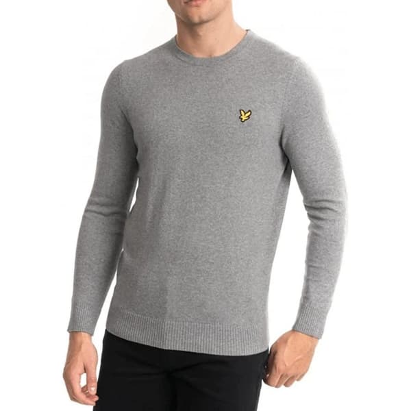 Lyle & Scott Sweater Kn400vc Grå L Mand