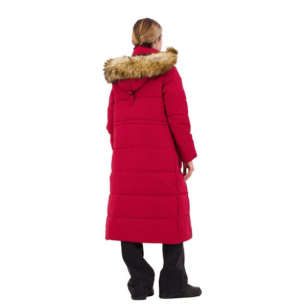 Superdry Faux Fur Everest Jacka Longline Röd XS Kvinna