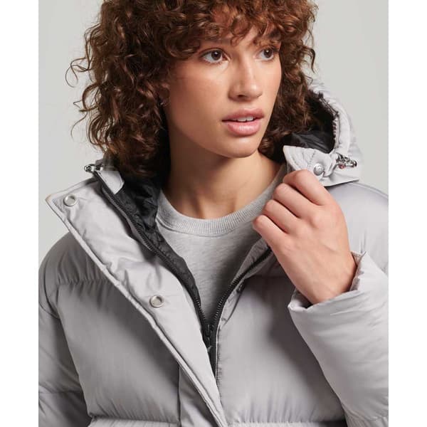 Superdry Jacka Studios Longline Duvet Grå 12 Kvinna