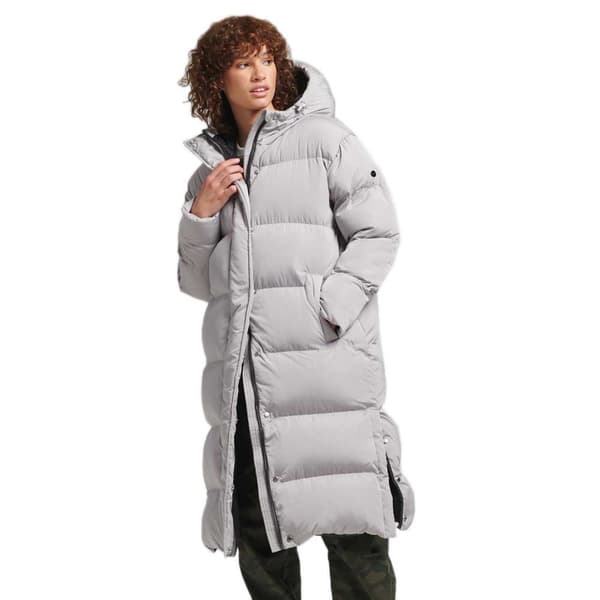 Superdry Jacka Studios Longline Duvet Grå 12 Kvinna