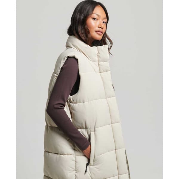 Superdry Jacka Code Sl Touchline Padded Nh Grå M Kvinna