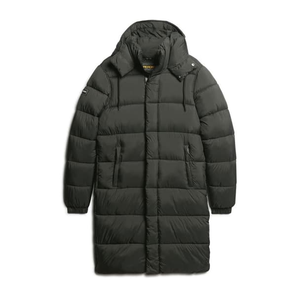 Superdry Pufferjacka Rips Longline Brun L Man