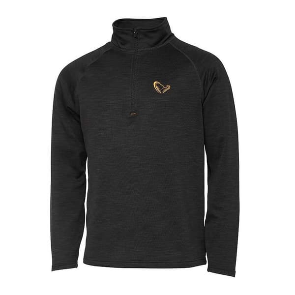Savage Gear Fleece Regenerator Half Zip Grøn L Mand