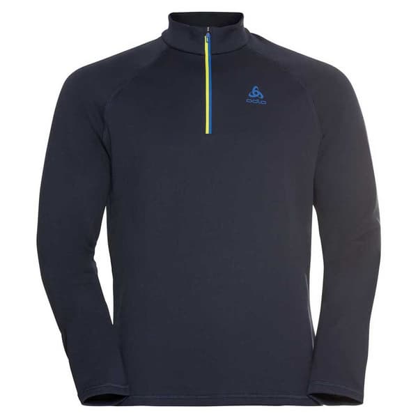 Odlo Besso 1/2 Blixtlås Fleece Svart M Man